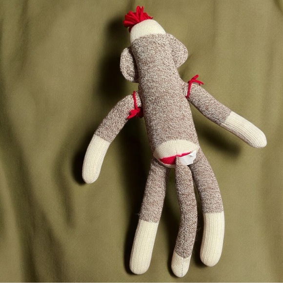 SOCK MONKEY! Adorable & USA Made In Ozark Missouri Cotton w/Polyester Fill - Picture 2 of 4